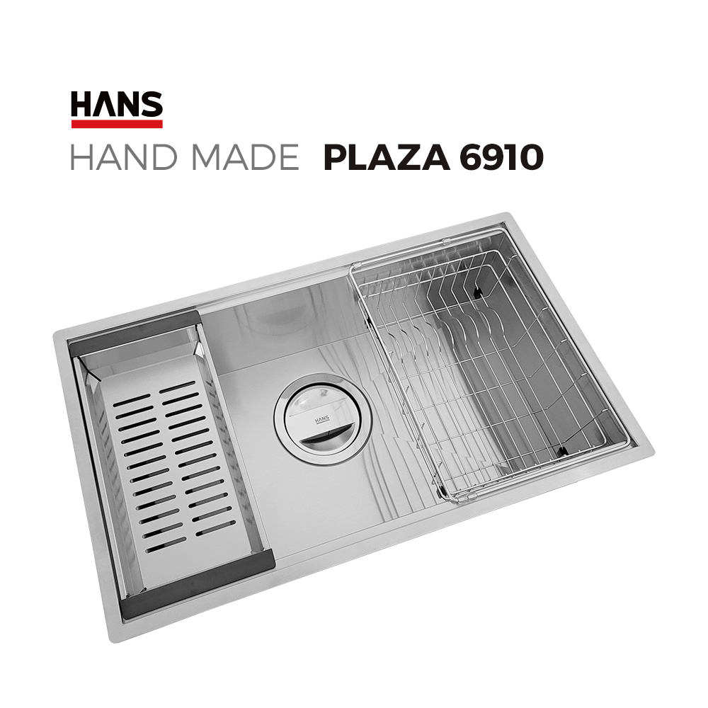 원앙싱크 한스 핸드메이드 싱크볼 PLAZA P6910 사각볼