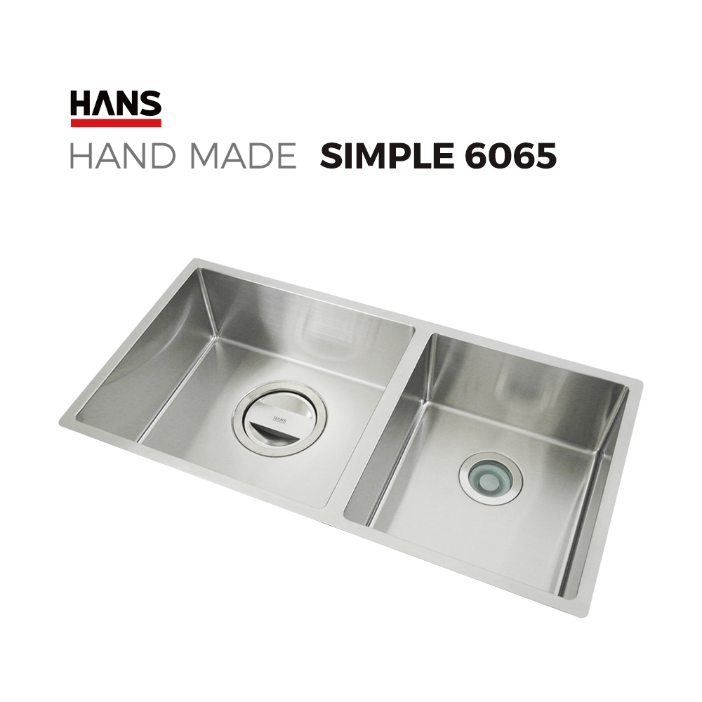 원앙싱크 한스 핸드메이드 싱크볼 SIMPLE S6065 사각볼