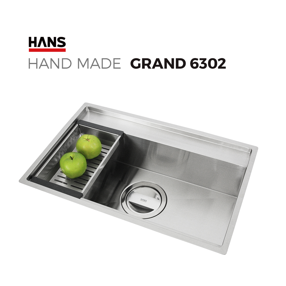 원앙싱크 한스 핸드메이드 싱크볼 GRAND G6302 사각볼