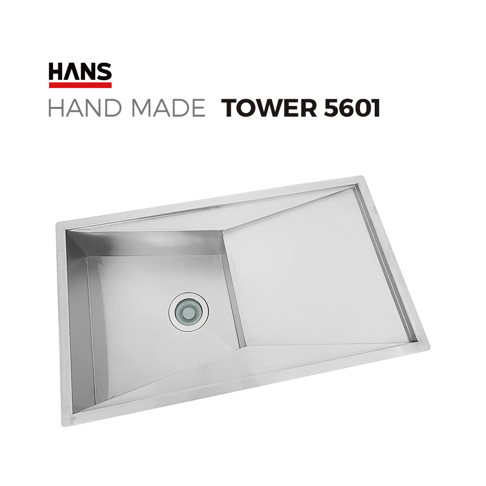 원앙싱크 한스 핸드메이드 싱크볼 TOWER T5601 사각볼