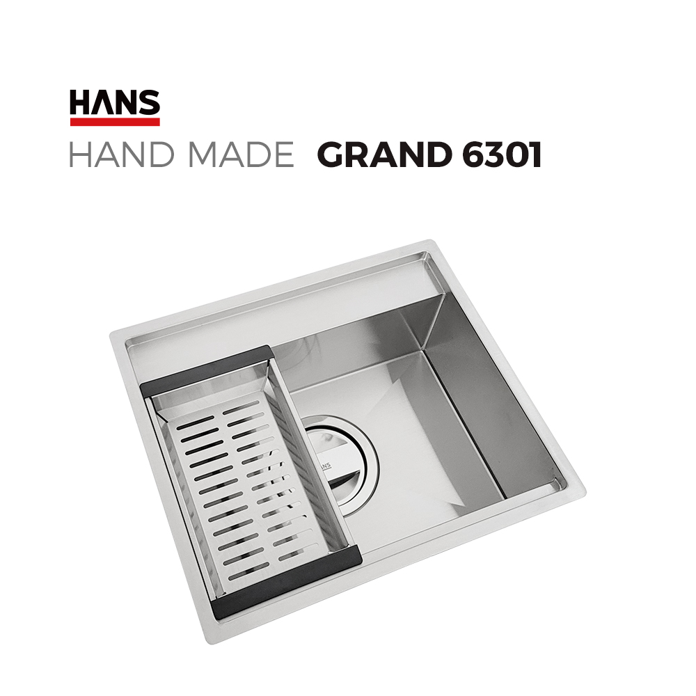 원앙싱크 한스 핸드메이드 싱크볼 GRAND G6301 사각볼