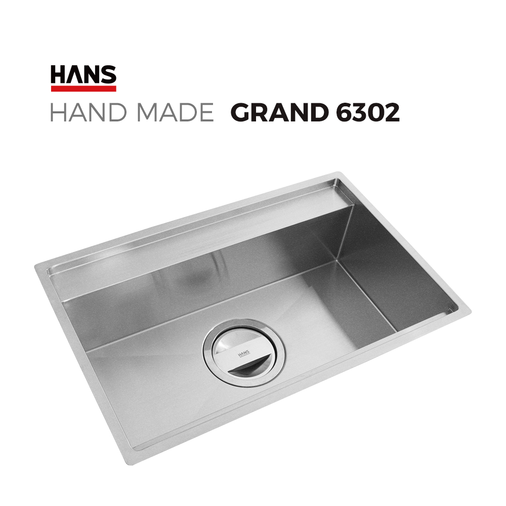 원앙싱크 한스 핸드메이드 싱크볼 GRAND G6302 사각볼