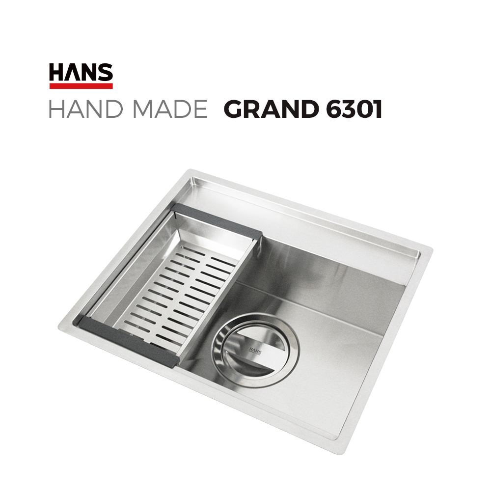 원앙싱크 한스 핸드메이드 싱크볼 GRAND G6301 사각볼