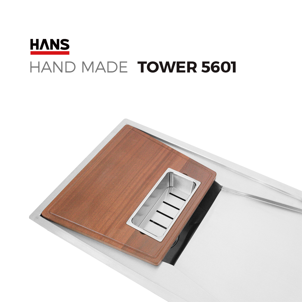 원앙싱크 한스 핸드메이드 싱크볼 TOWER T5601 사각볼
