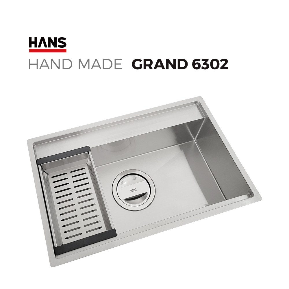 원앙싱크 한스 핸드메이드 싱크볼 GRAND G6302 사각볼